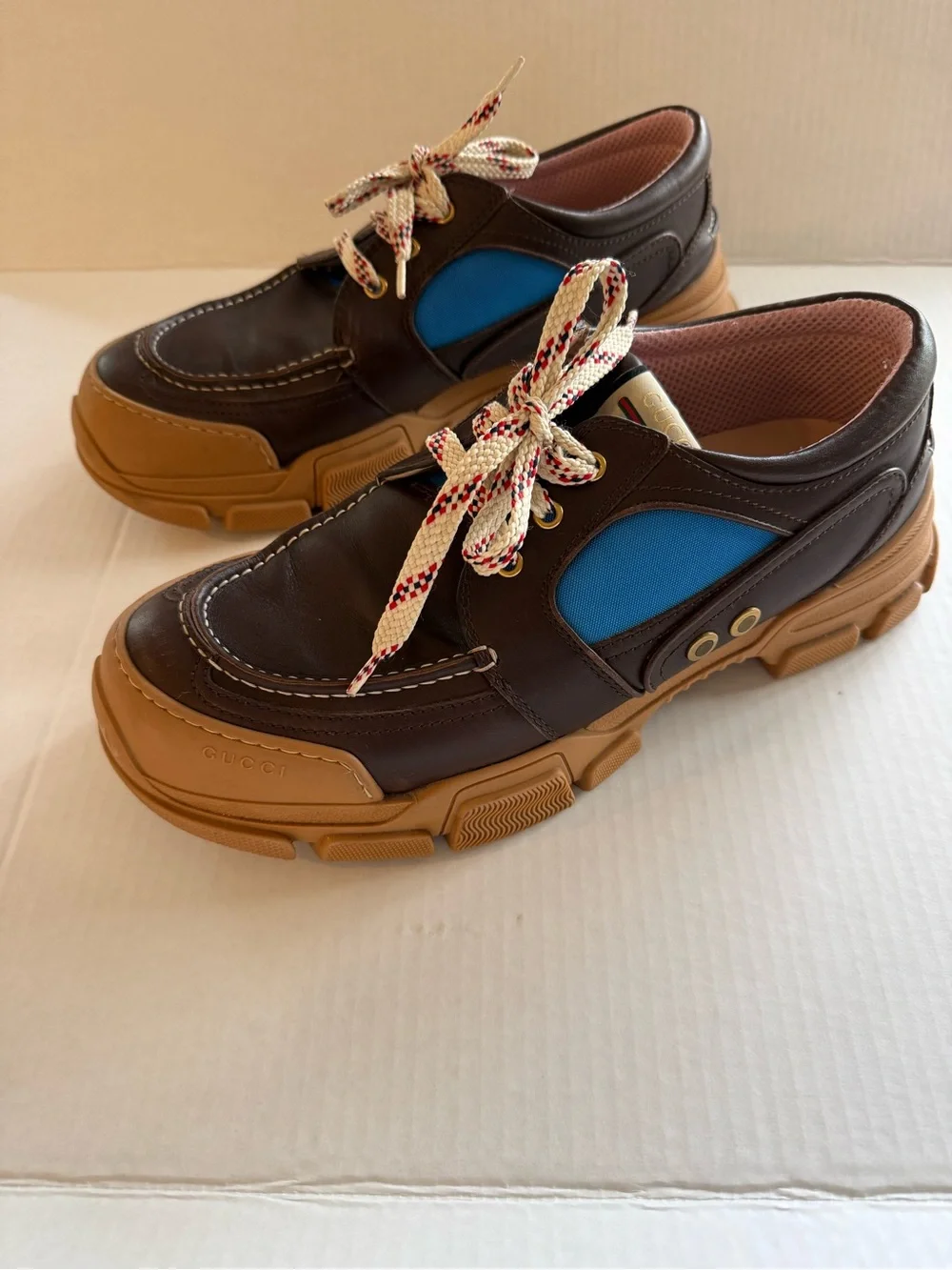 Gucci Boatreck Men's Lug Sole Shoe - Picture 1 of 9